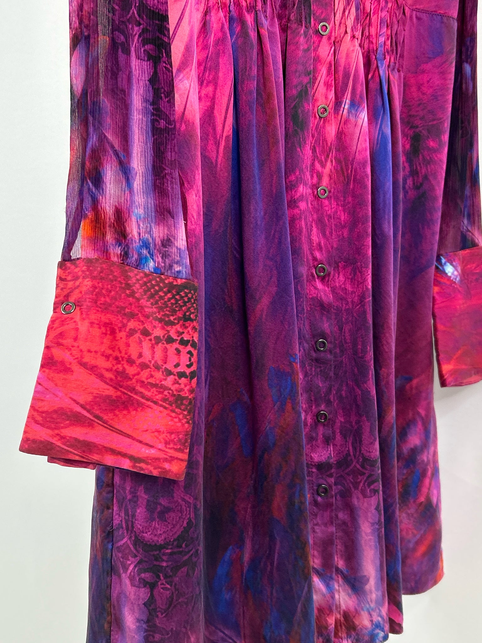ELIE TAHARI Size M Fuschia and Orange Women's Dress