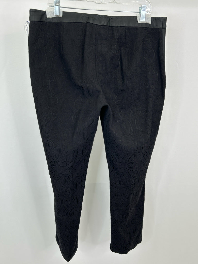 NICOLE BY NICOLE MILLER Women Size 16 Black Pants