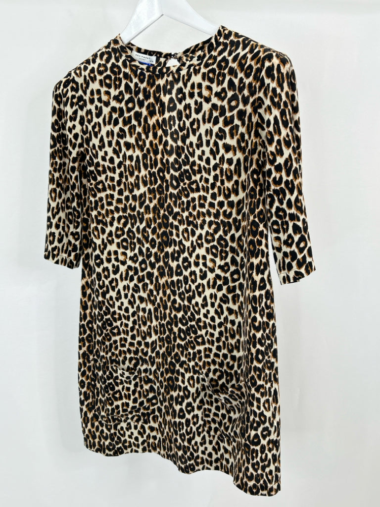 EQUIPMENT Size XS Tan and Black Women's Dress