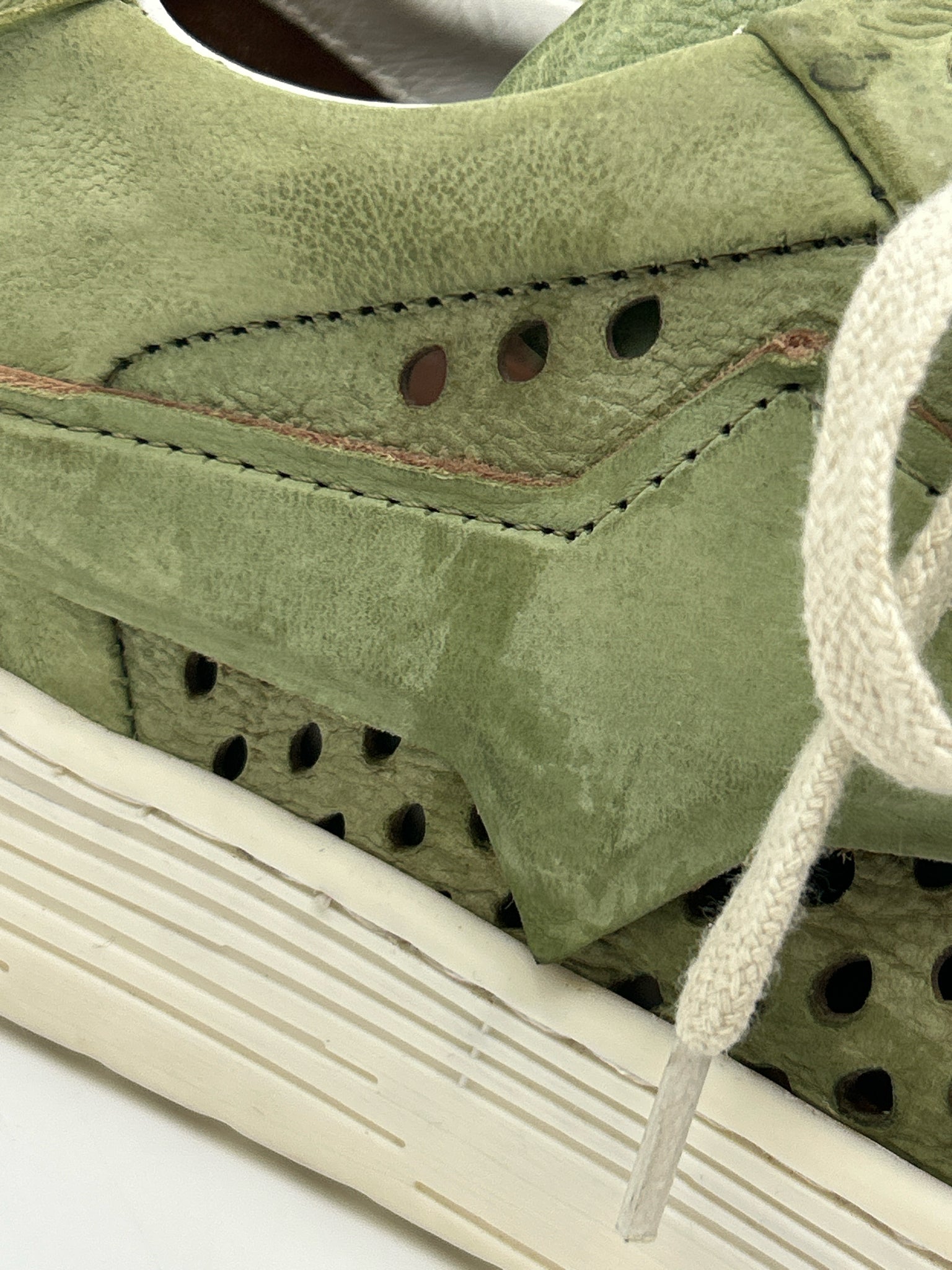 A.S. 98 Size 9/9.5 Green Women Sneakers