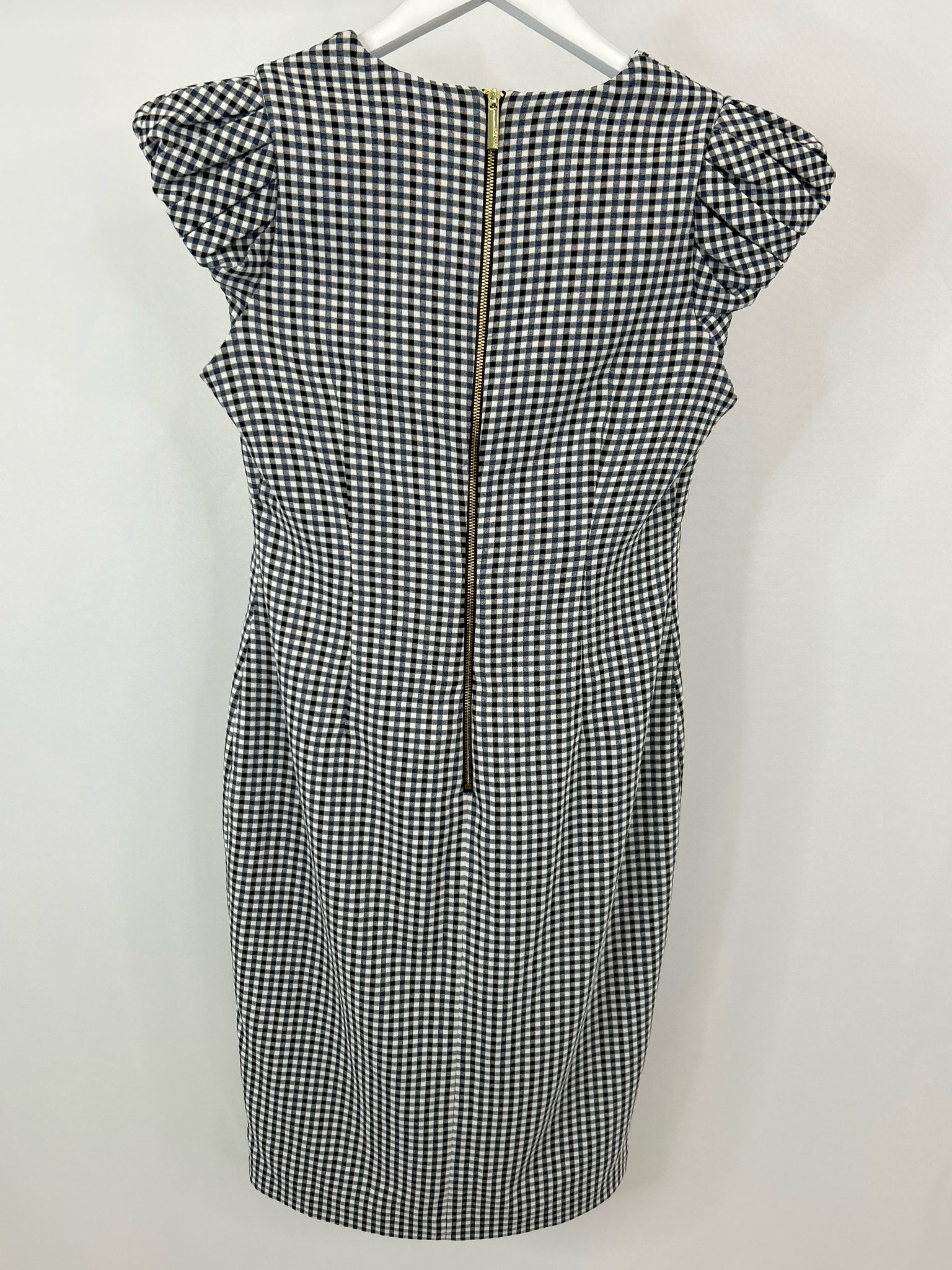 CALVIN KLEIN Size 6 Black and White Women's Dress