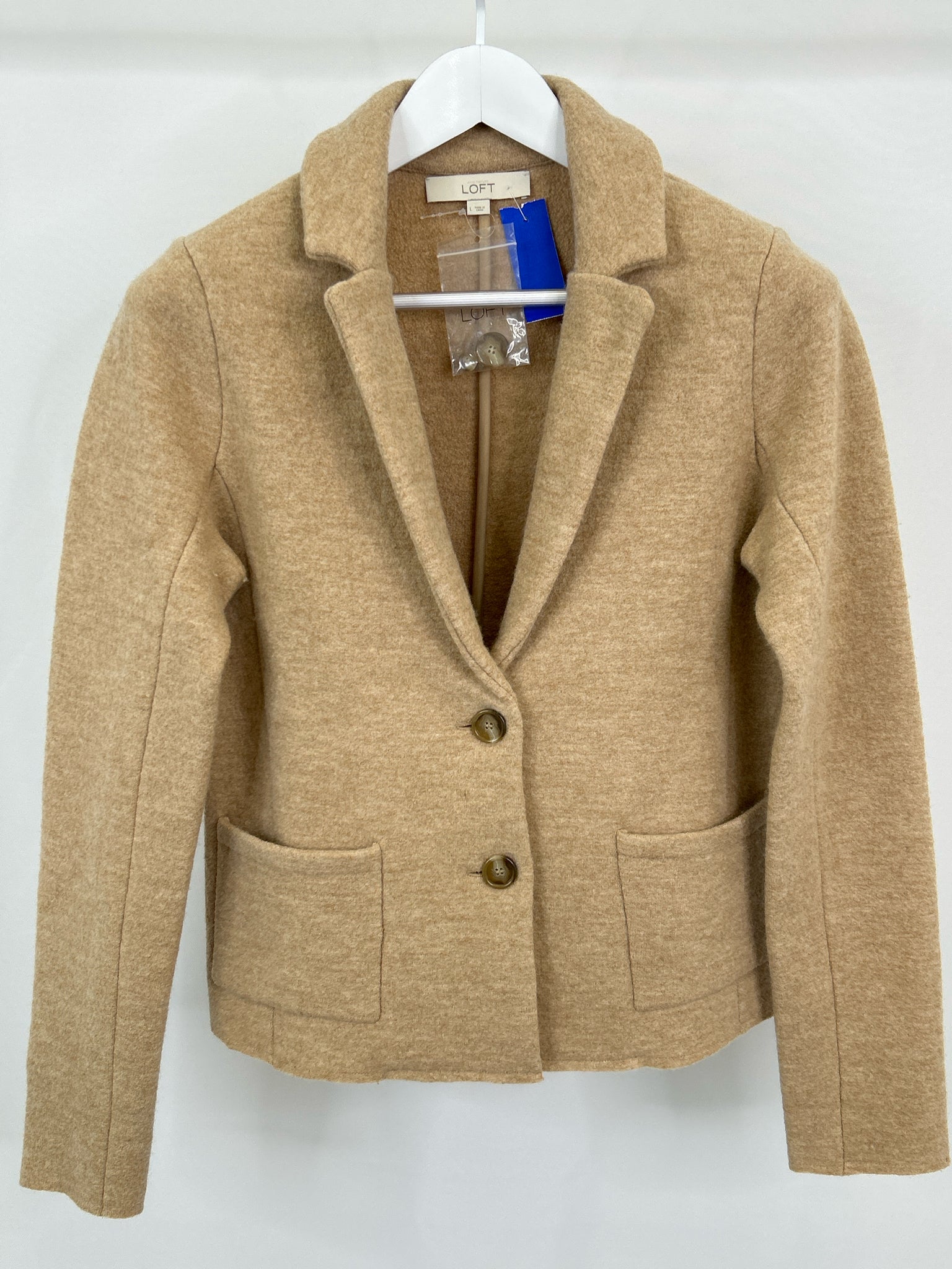 LOFT Size L Light Brown Women Coat