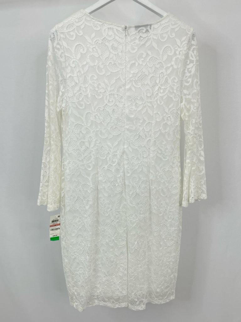 ALFANI Women Size 12 White Dress NWT