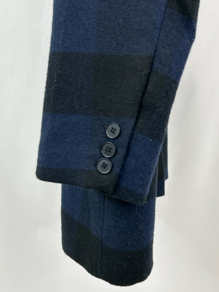 RACHEL ZOE Women Size L blue and black Coat