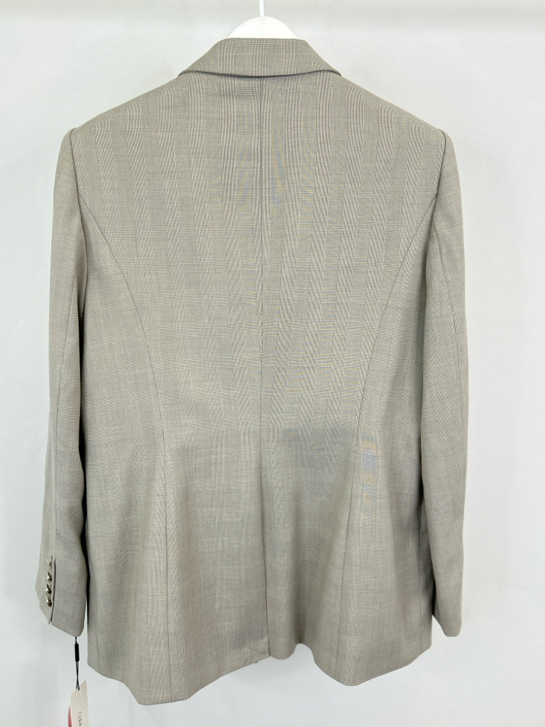 CALVIN KLEIN Size 14 Light Grey Women's Blazer NWT