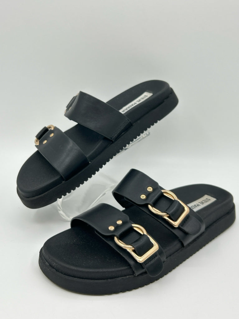 STEVE MADDEN Size 6.5M Black Women's Sandal
