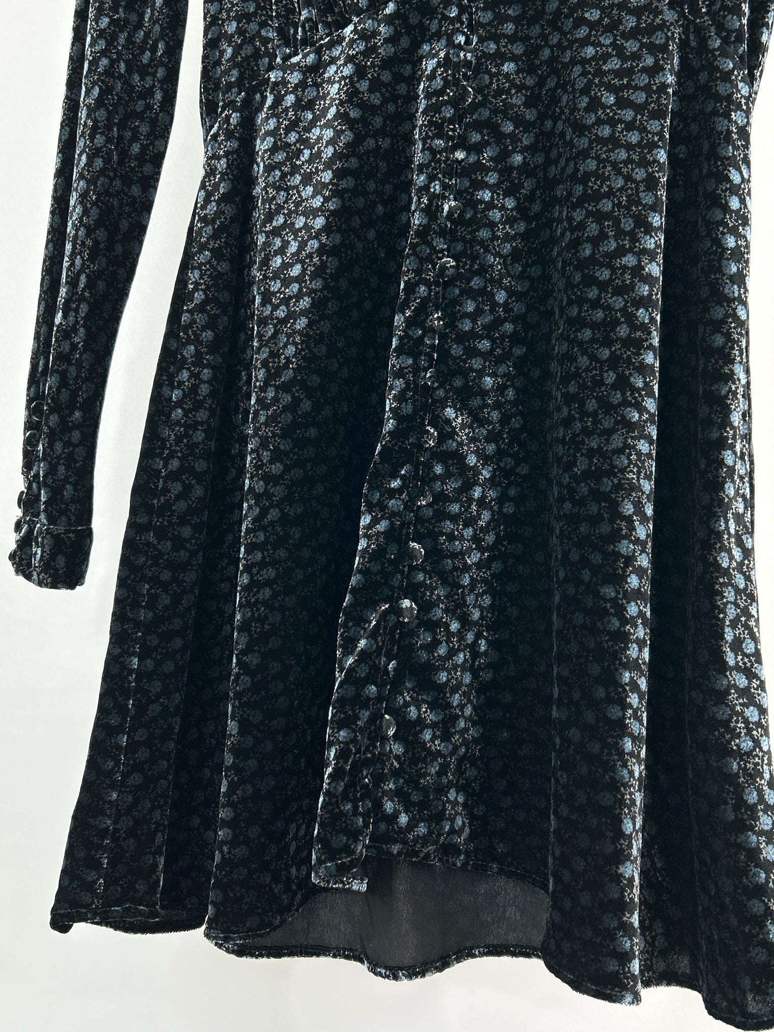 ZARA NWT Size XS Black Floral Women Dress