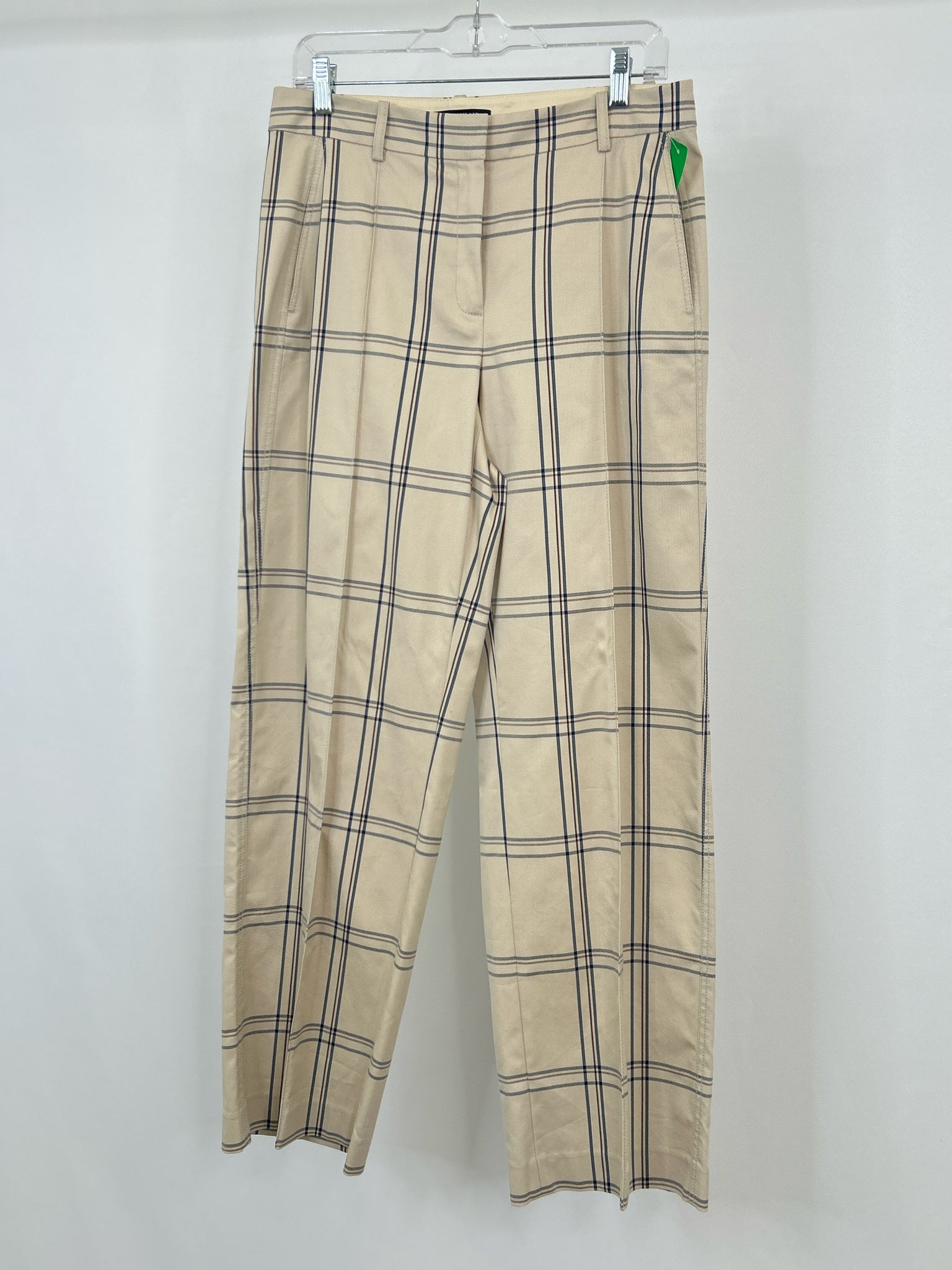 LAFAYETTE 148 Size 6 Beige Plaid Women Pants