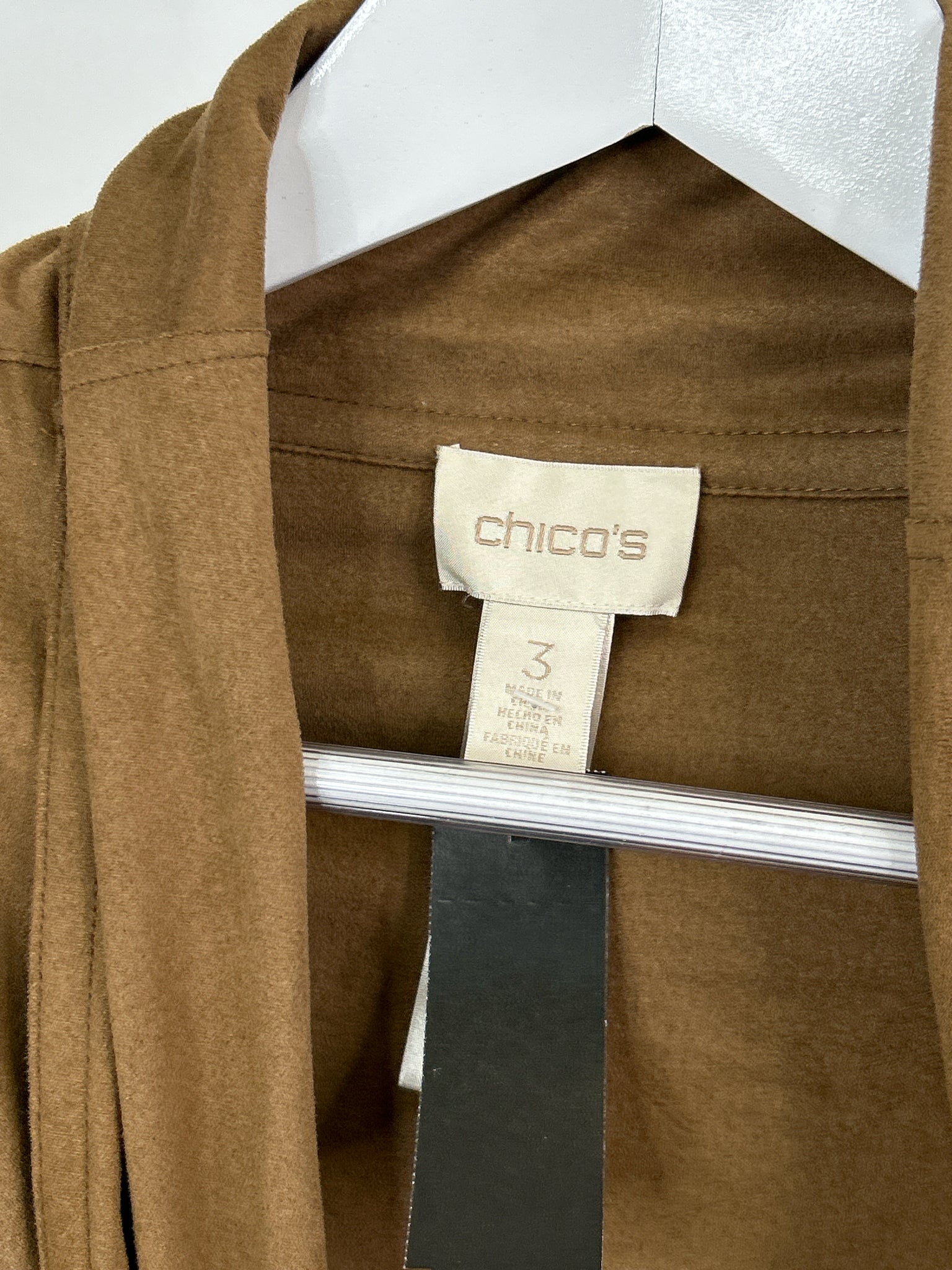 CHICO'S Size 16 Brown Women Jacket