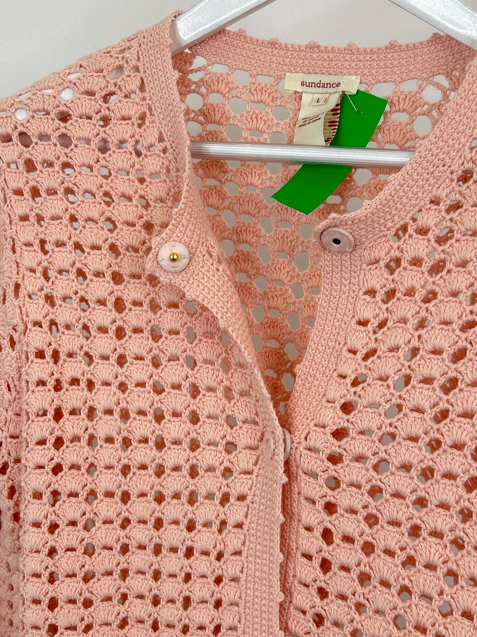 SUNDANCE Size L Pink Women Cardigan