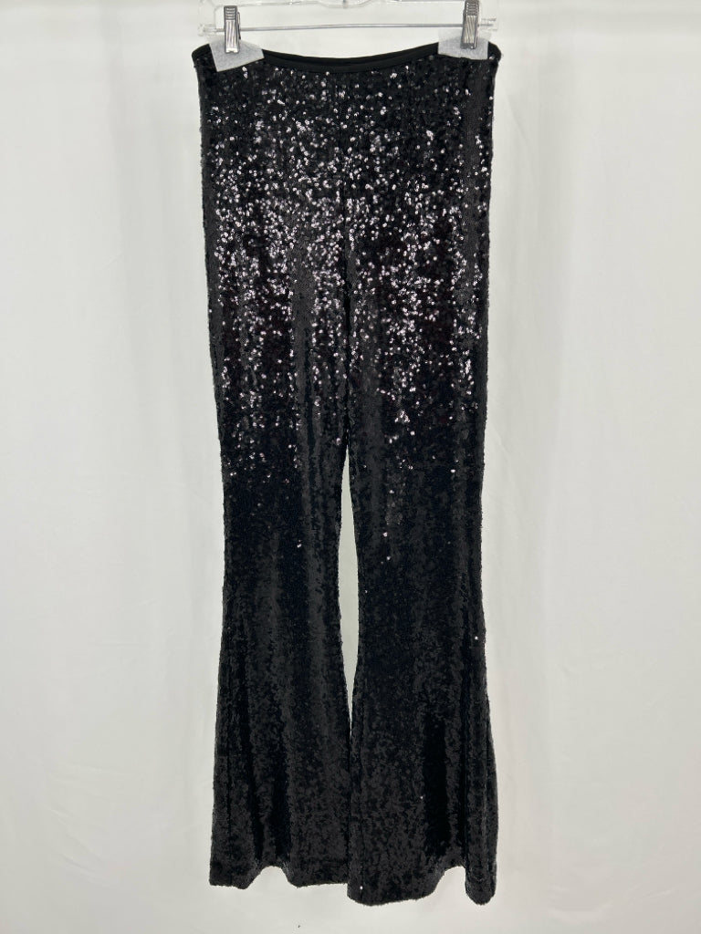 ANTHROPOLOGIE Women Size 4 Black Sequin Pants