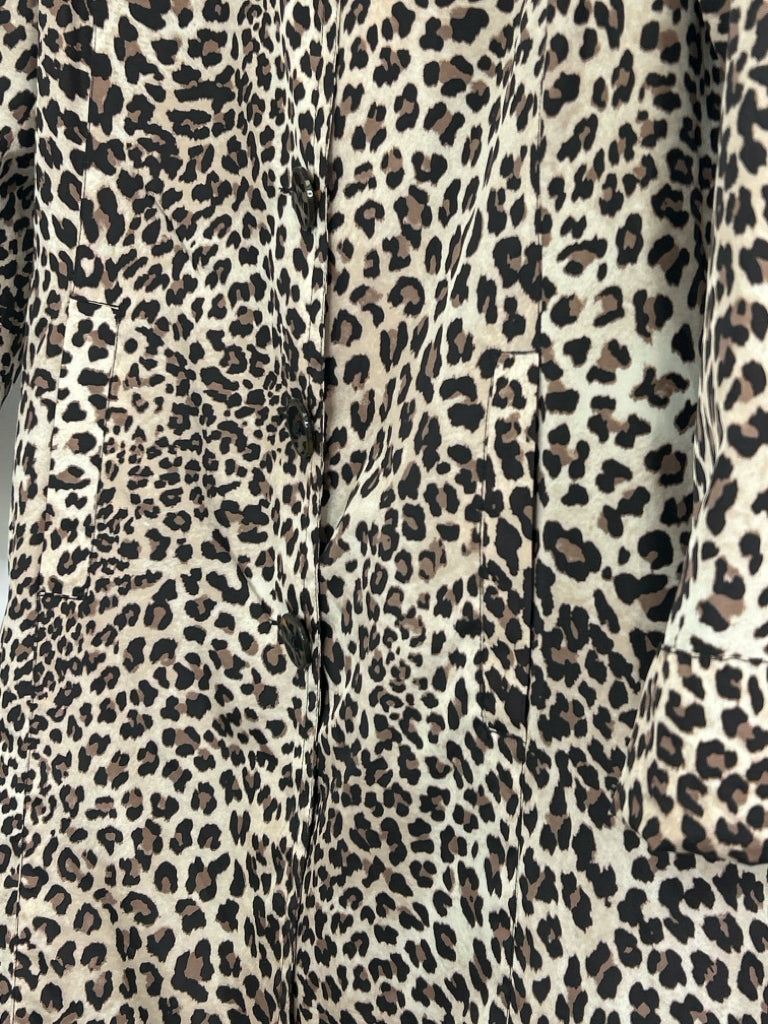 CHICO'S Women Size 8 Animal Print Coat