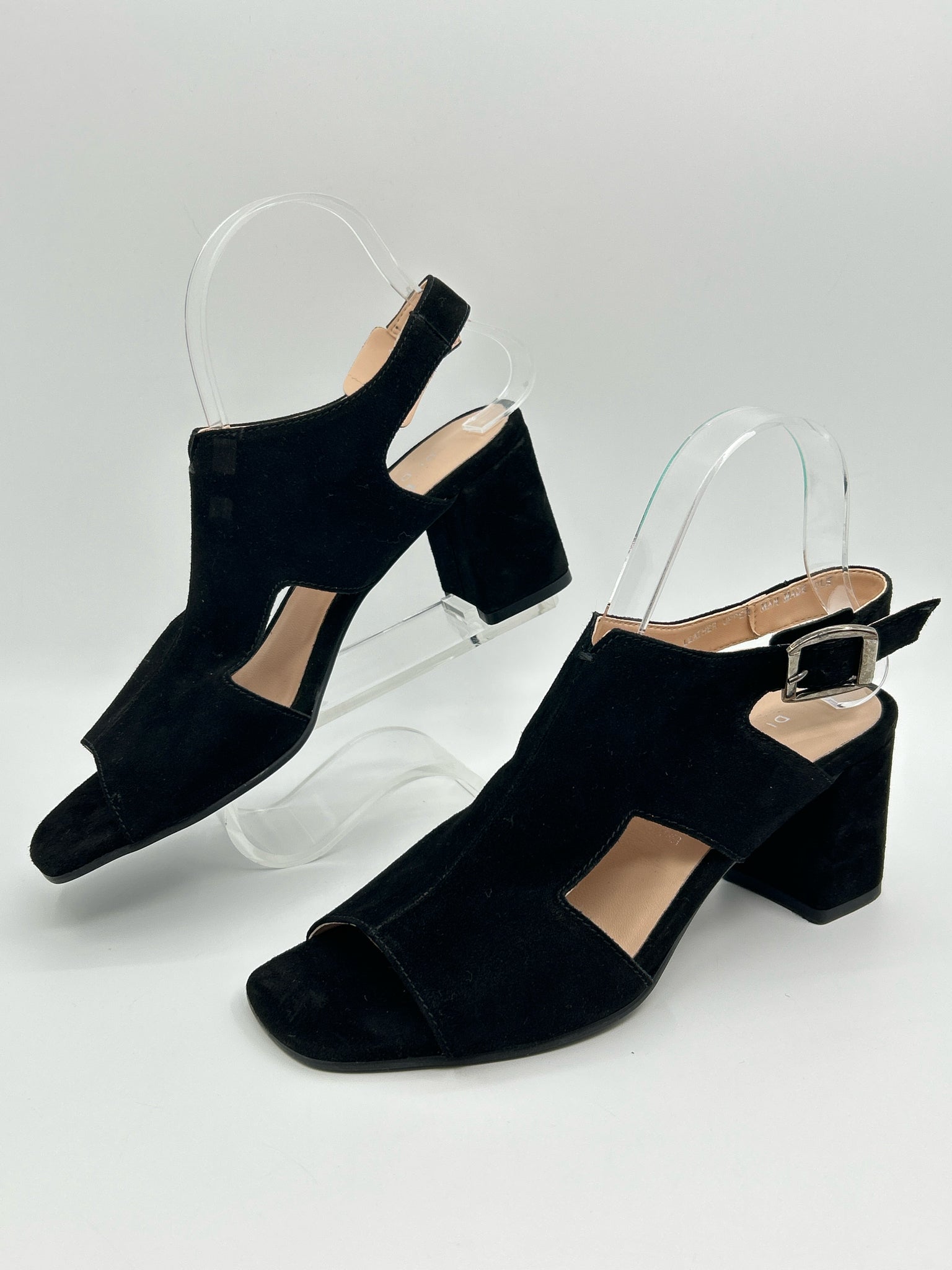 DI DONNA Size 39/8 Black Women Sandal