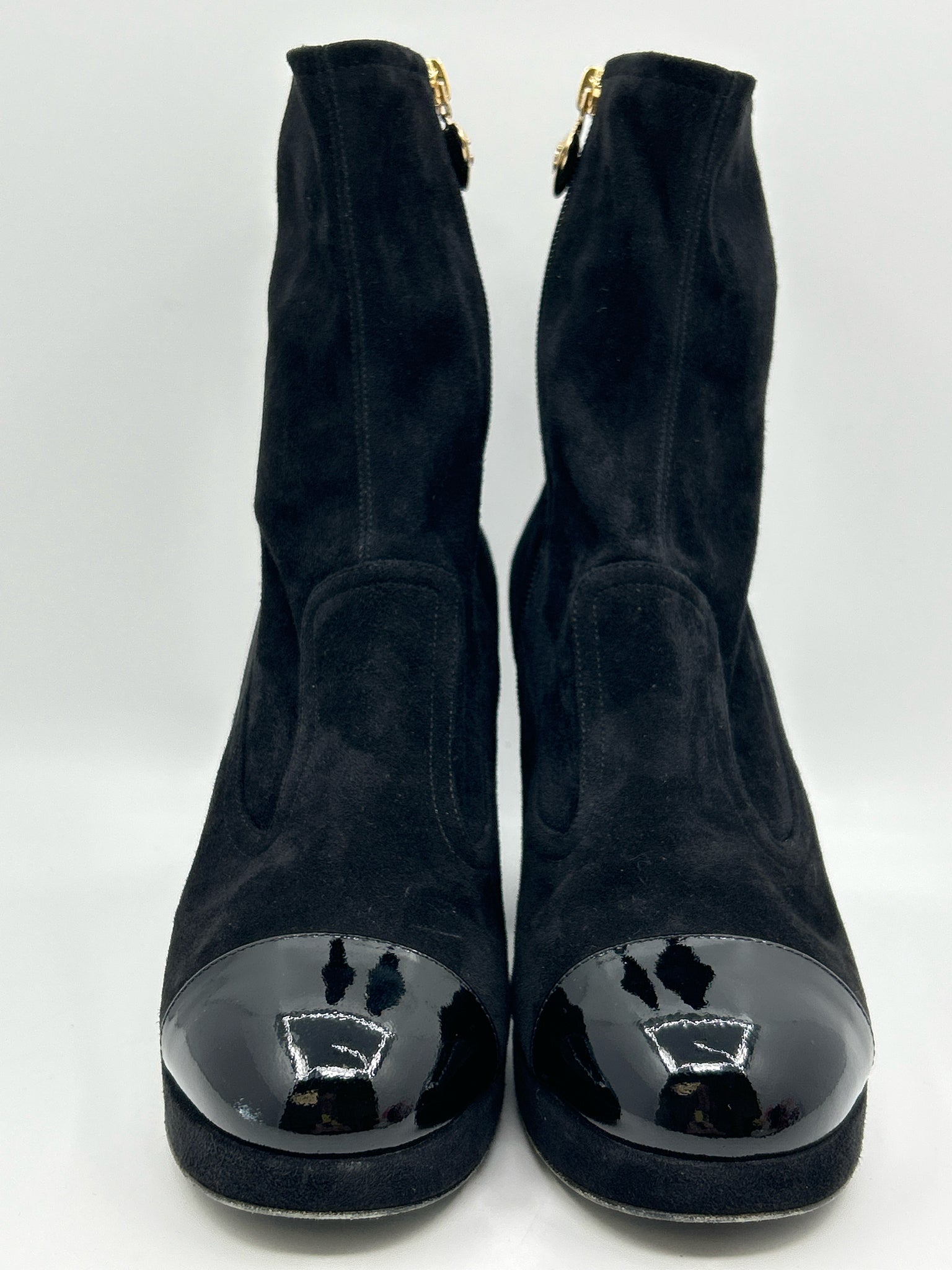 CHANEL Size 41/10 Black Women Booties