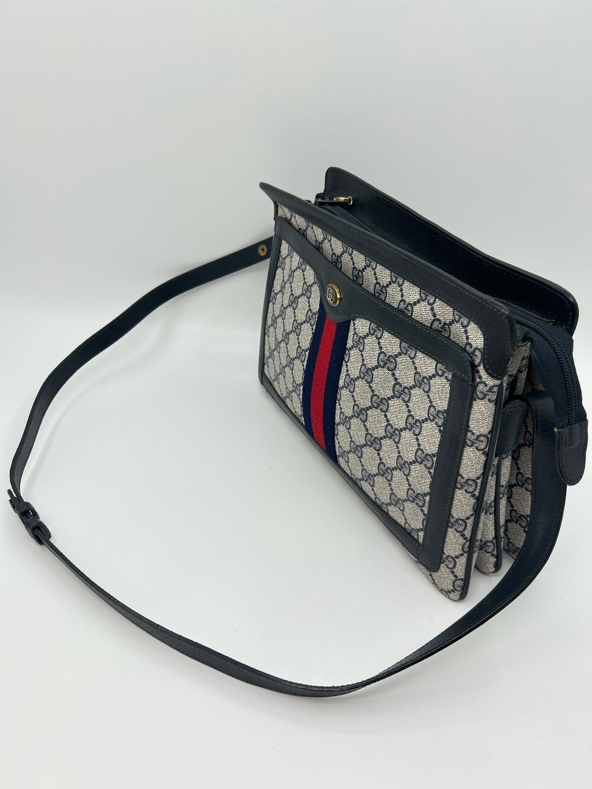 GUCCI Blue Monogram Women Purse