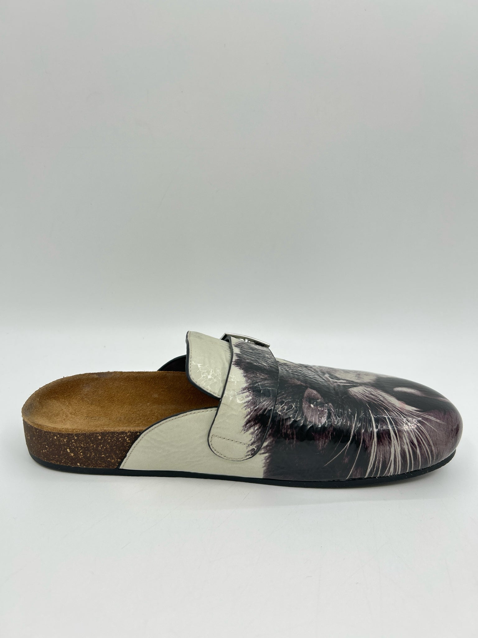TORY BURCH Size 8M Black Print Women Flats