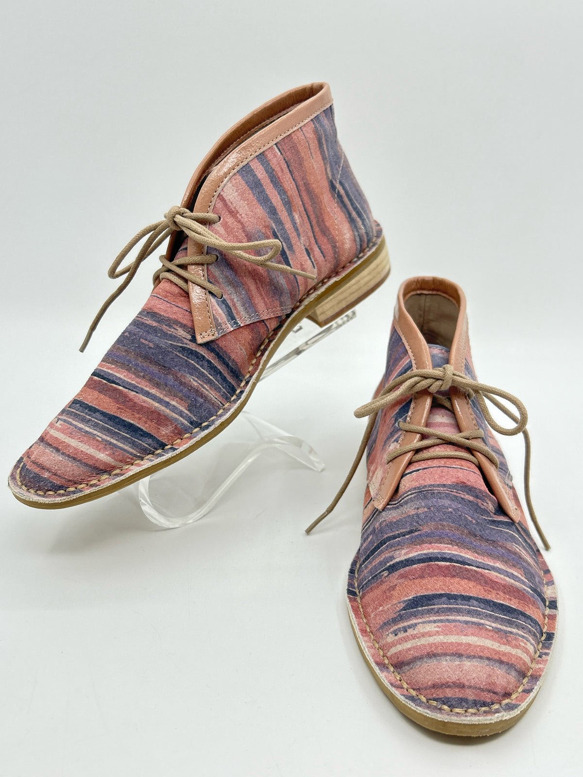 KELSI DAGGER BROOKLYN Size 6M Pink and Blue Women Booties