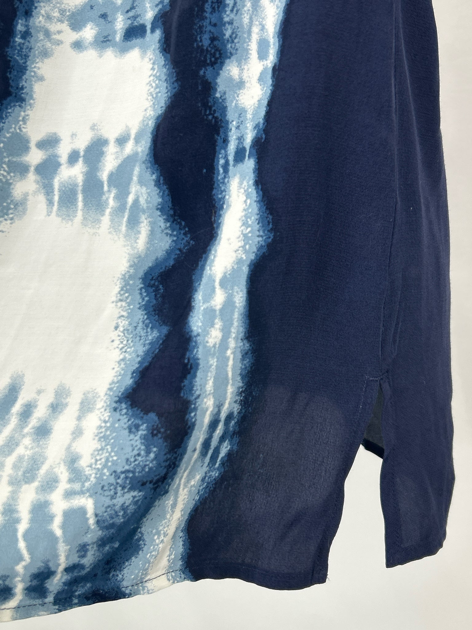 CHICO'S Size 4 Navy Print Women 2-Piece w/pants