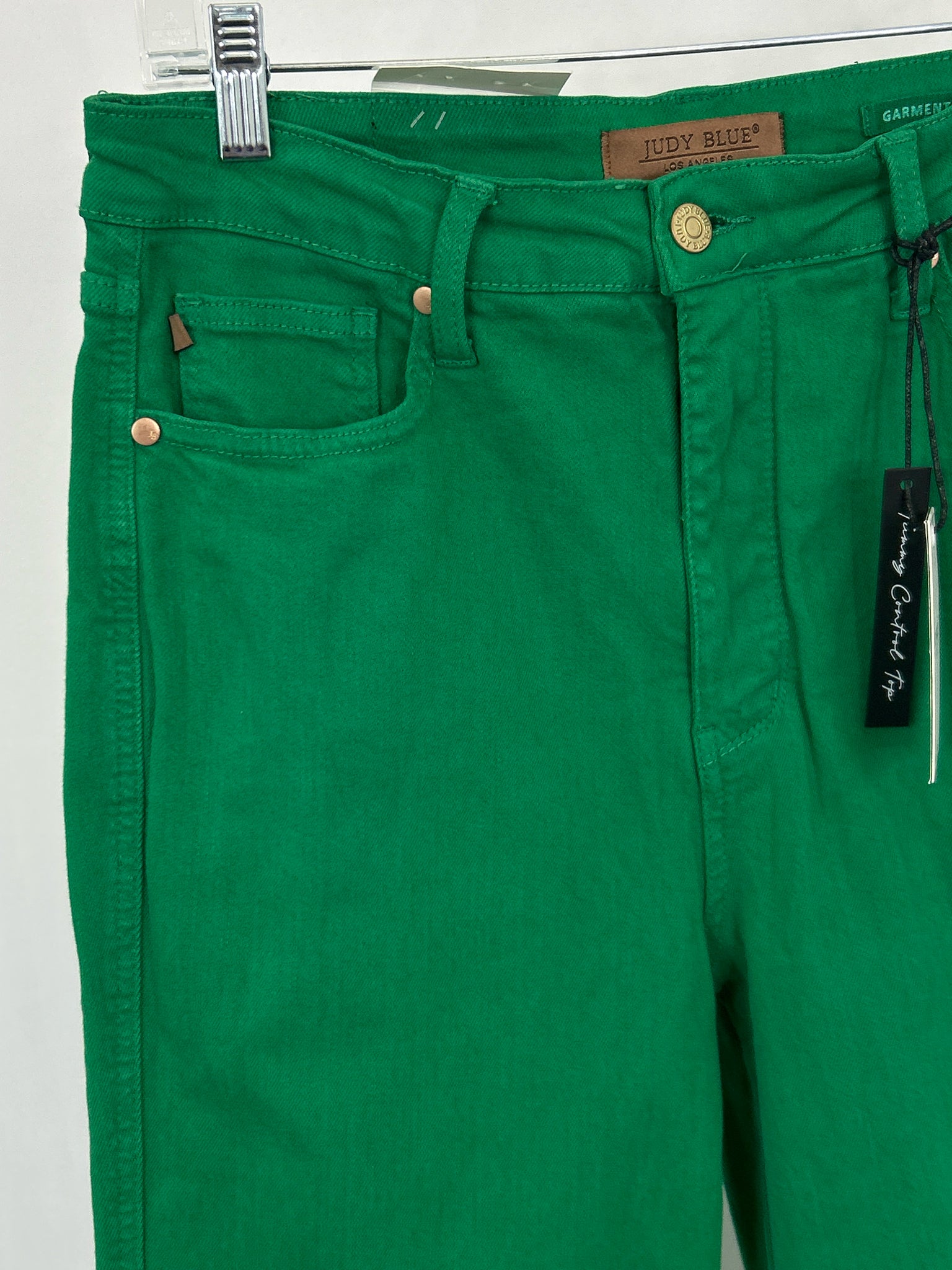 JUDY BLUE Size 13/31 Green Women jeans