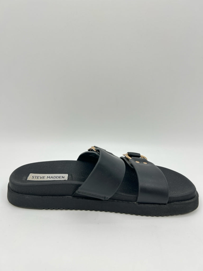 STEVE MADDEN Size 6.5M Black Women's Sandal