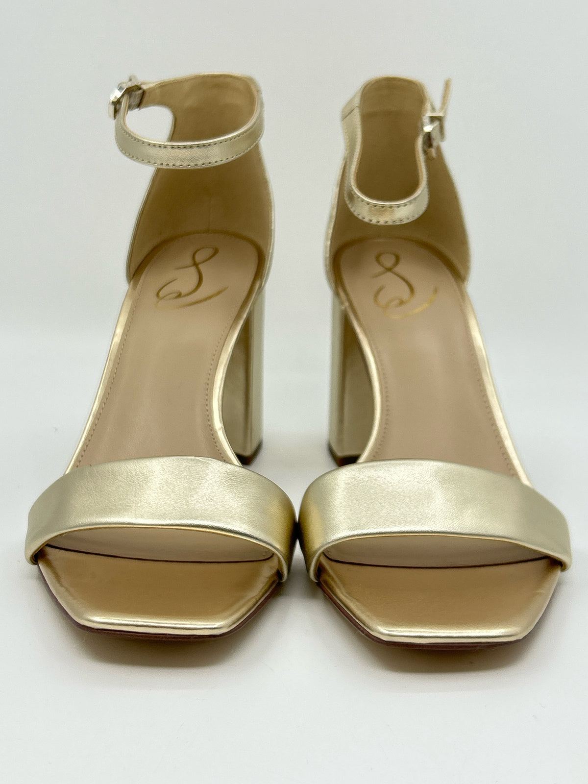 SAM EDELMAN Size 10 gold metallic Women Sandal