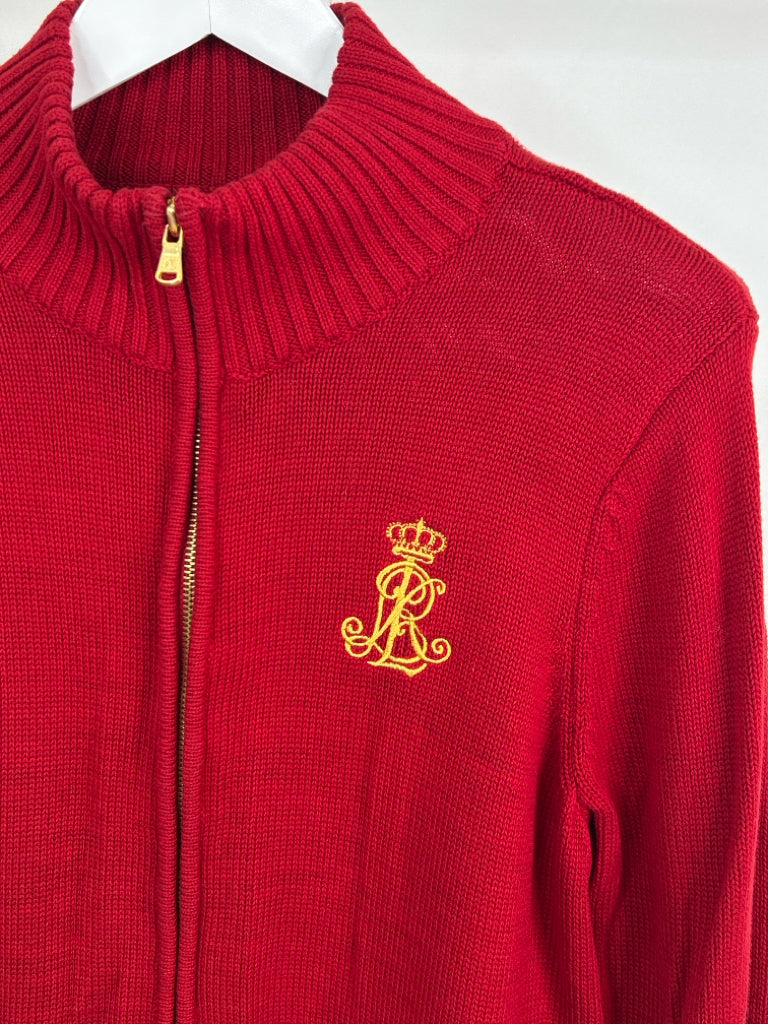 Lauren Ralph Lauren Women Size 1X Red Cardigan Jacket