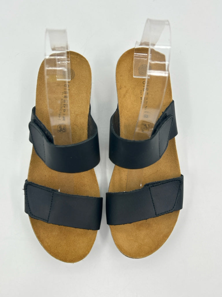 LOLA SABBIA Size 38 Black Sandal