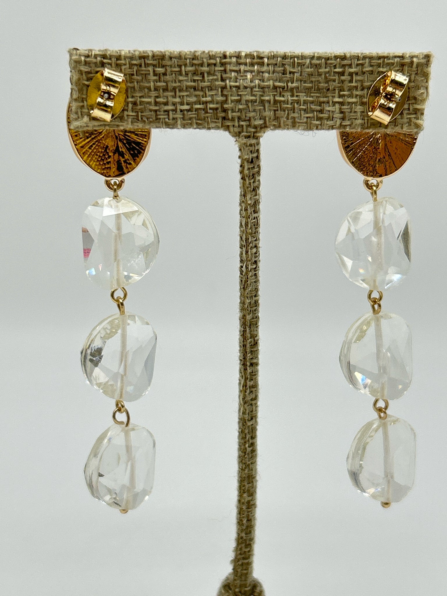 ANTHROPOLOGIE NWT Clear Earrings
