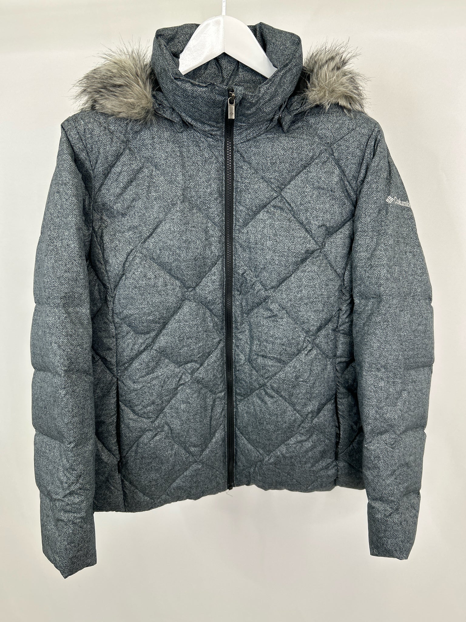 COLUMBIA Size XL Gray Women Coat