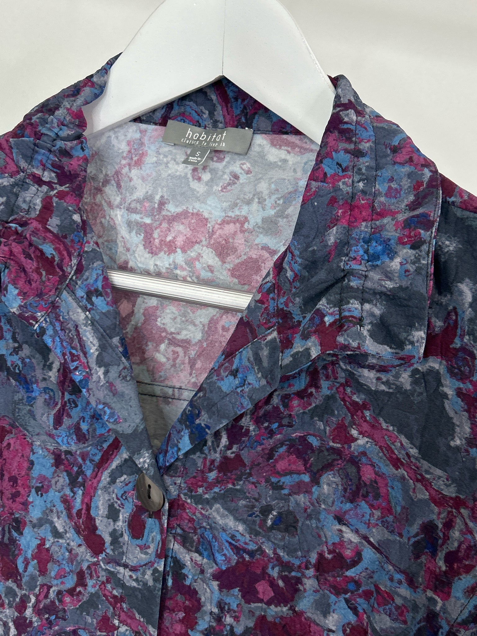 HABITAT Size S Purple Print Women Shirt