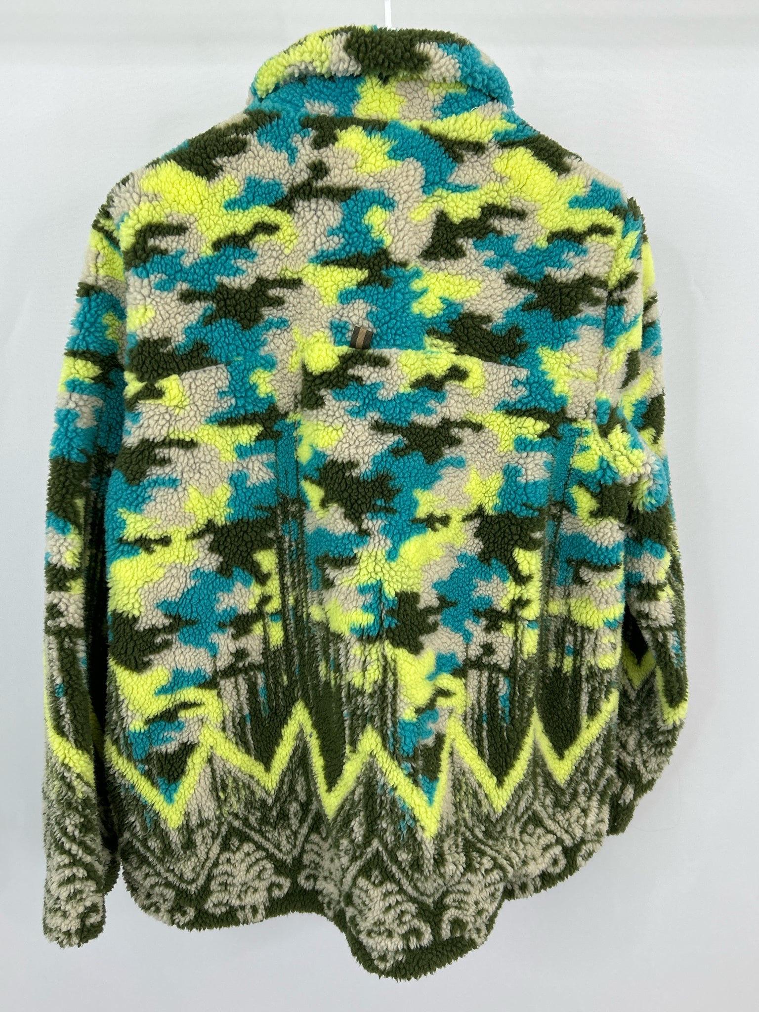 PILCRO Size L Beige and Blue Women Jacket