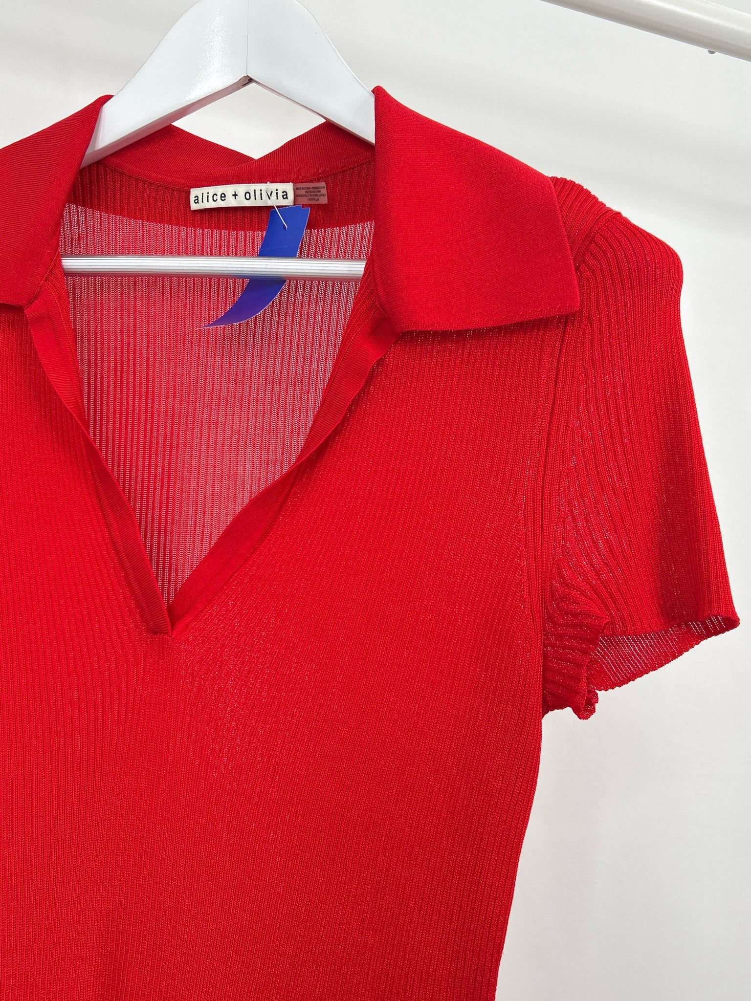ALICE + OLIVIA Size L Red Women Top