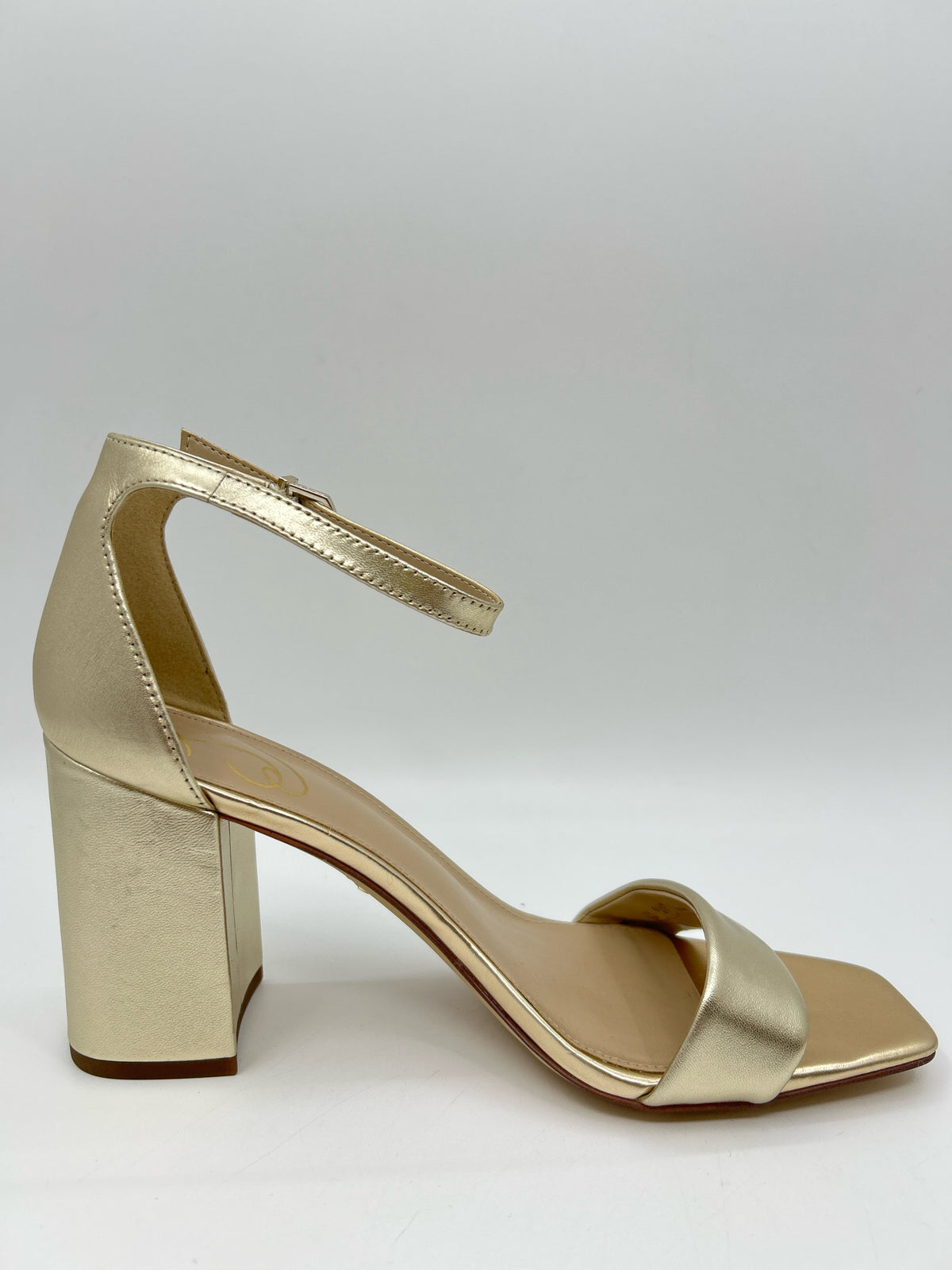 SAM EDELMAN Size 10 gold metallic Women Sandal