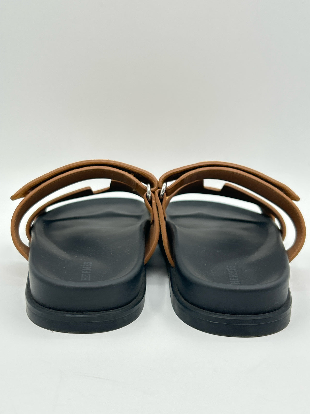HERMÈS Size 38.5 Brown Women Sandal