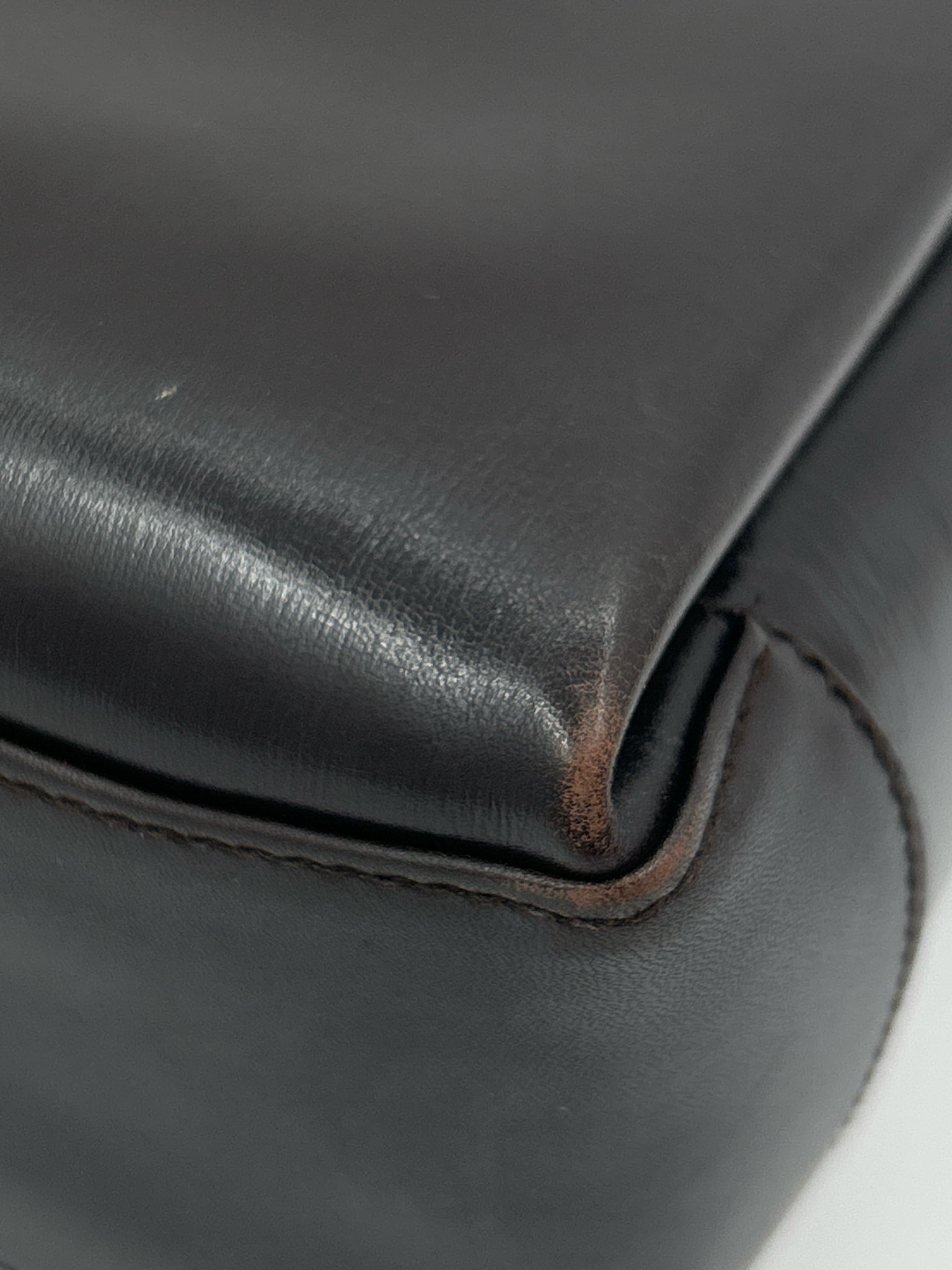 GUCCI Dark Brown Vintage Women Purse