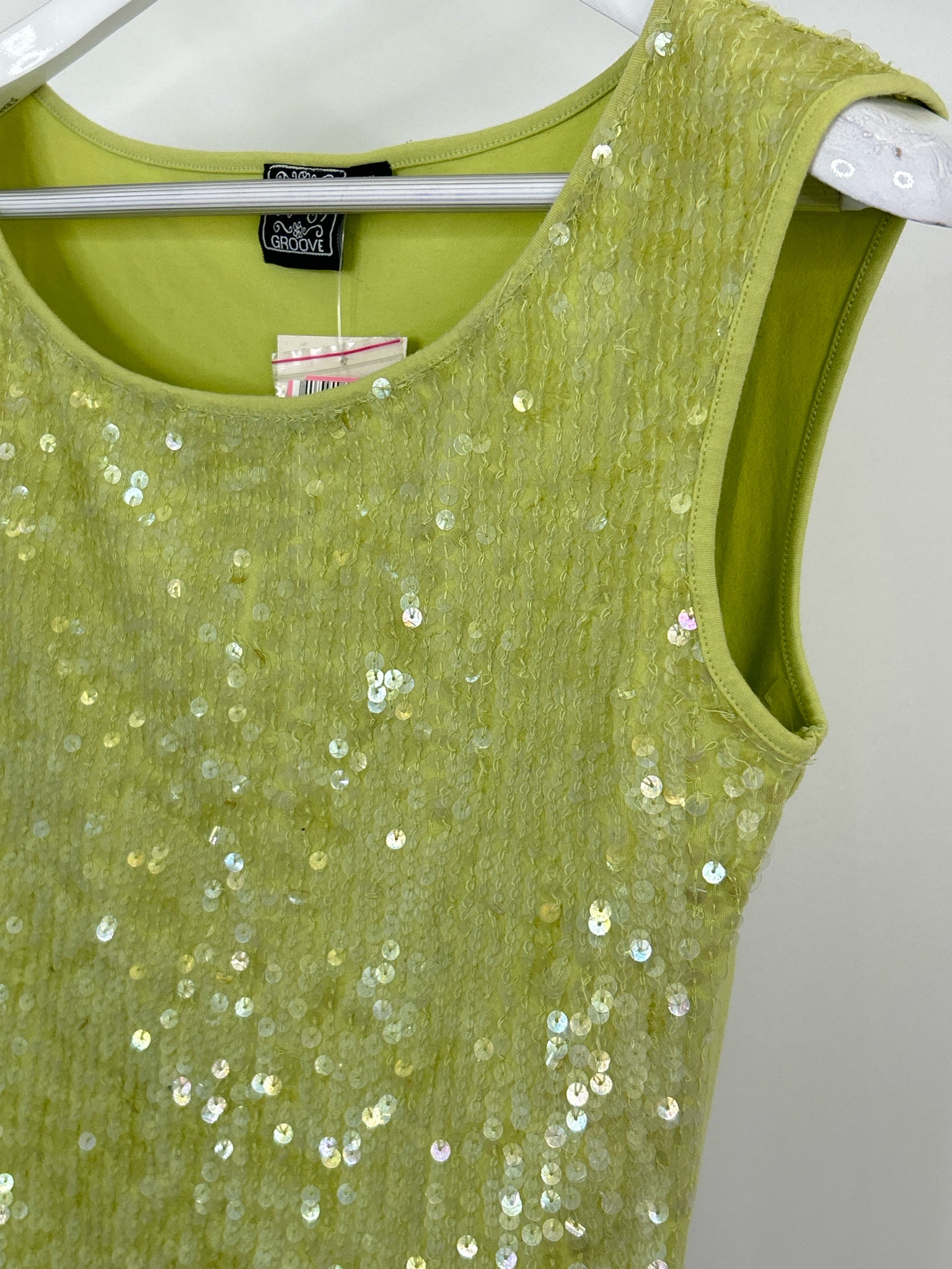 FRESH GROOVE Size XL Green Women Top