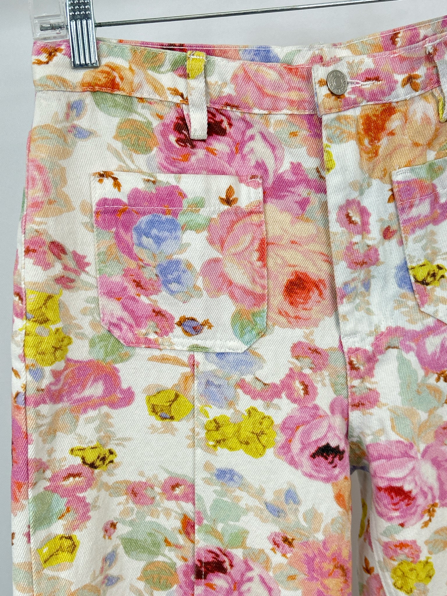ENTRO Size M pastel print Women Pants
