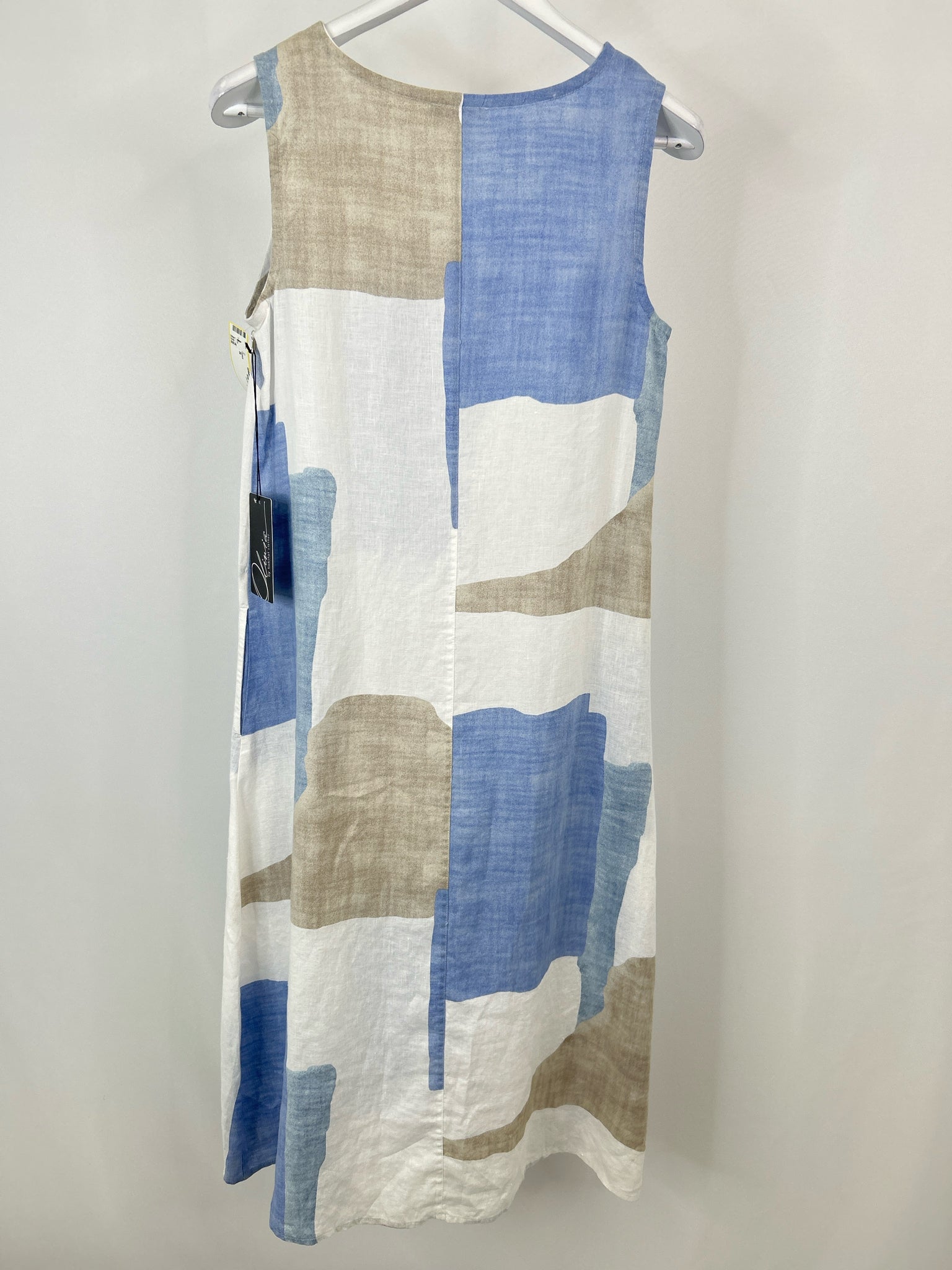 OLIVIA BY HABITAT CLOTHES Size S WHITE AND BLUE Women Dress