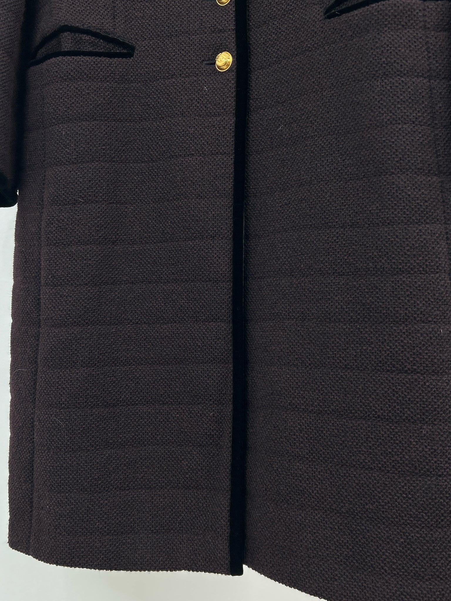 RENA LANGE Size 10 AUBERGINE Women Coat