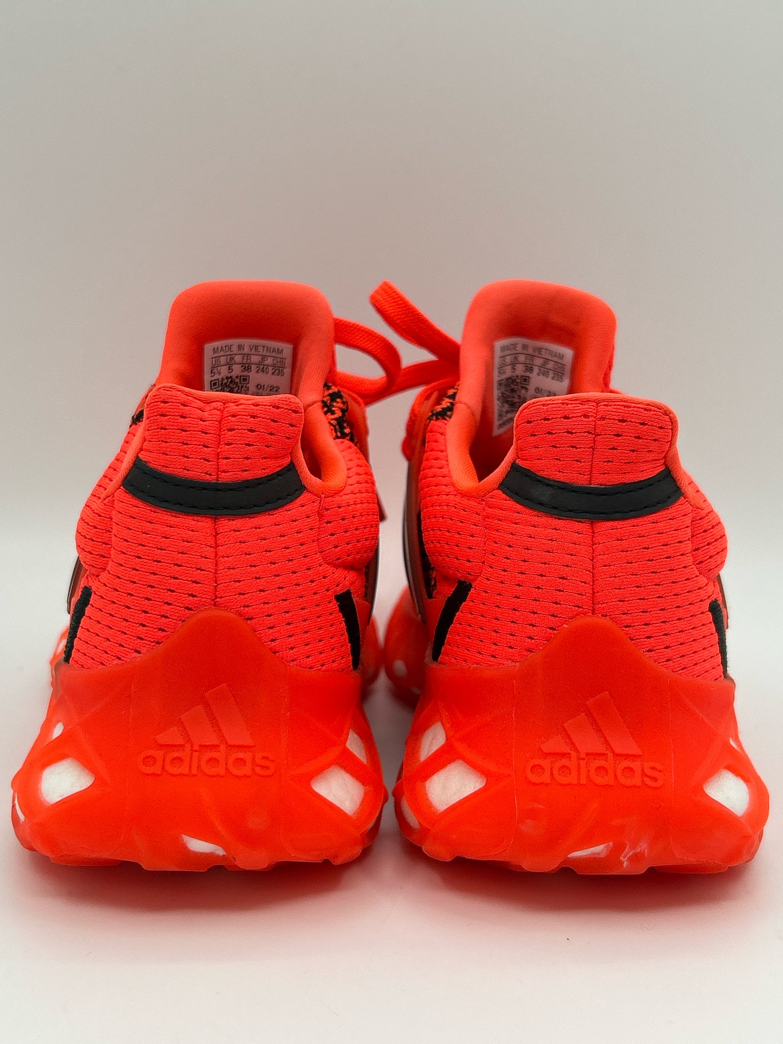 ADIDAS Size 6.5 Bright Orange Women Sneakers