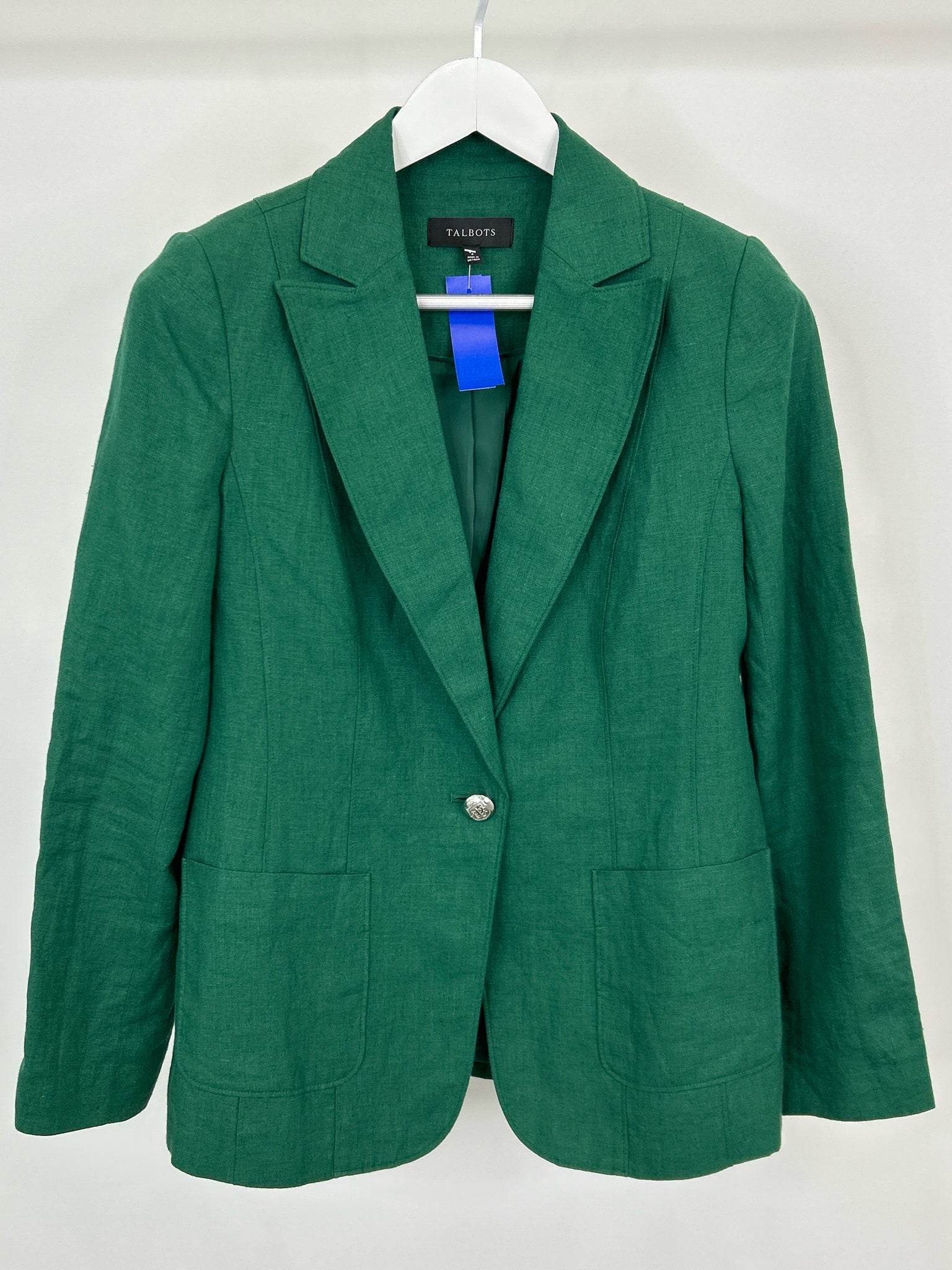TALBOTS Size 4 Green Women Blazer