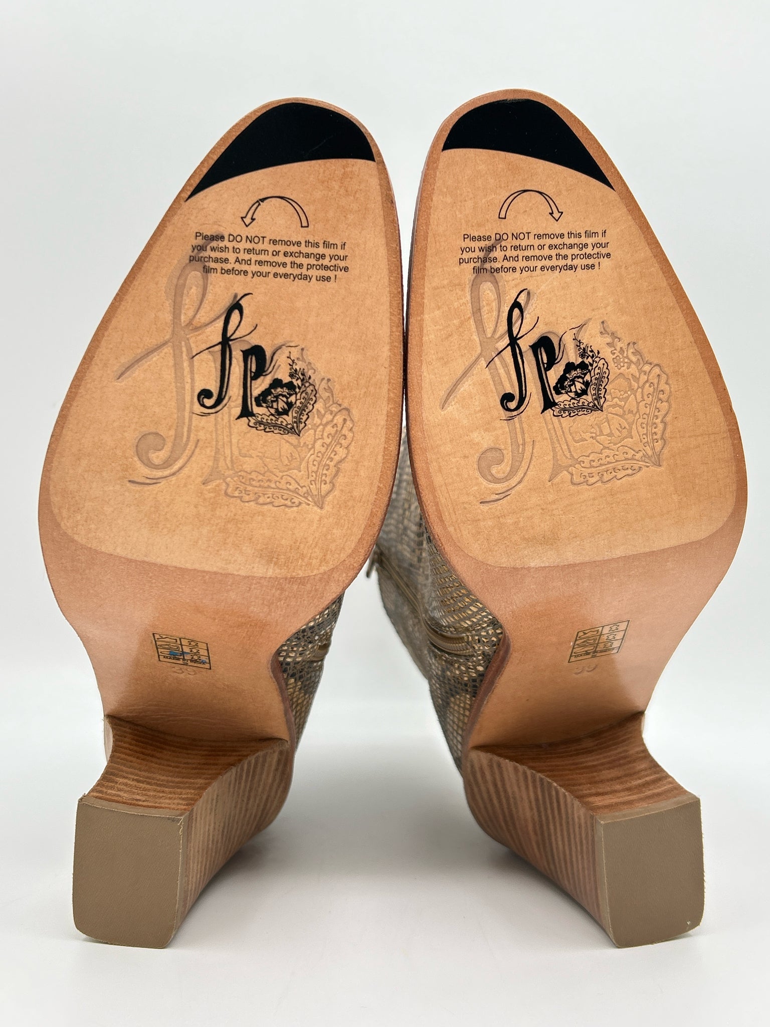FREE PEOPLE NIB Size 39 Brown Print Women Booties