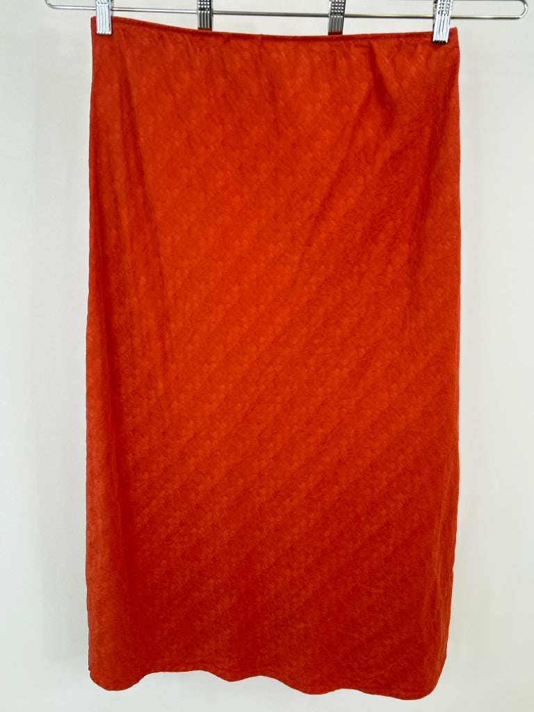 EILEEN FISHER Size L Orange Women's Skirt