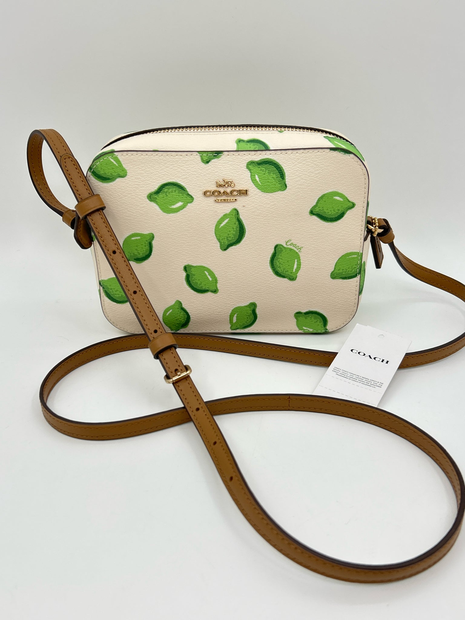 COACH WHITE AND GREEN Women's Purse
