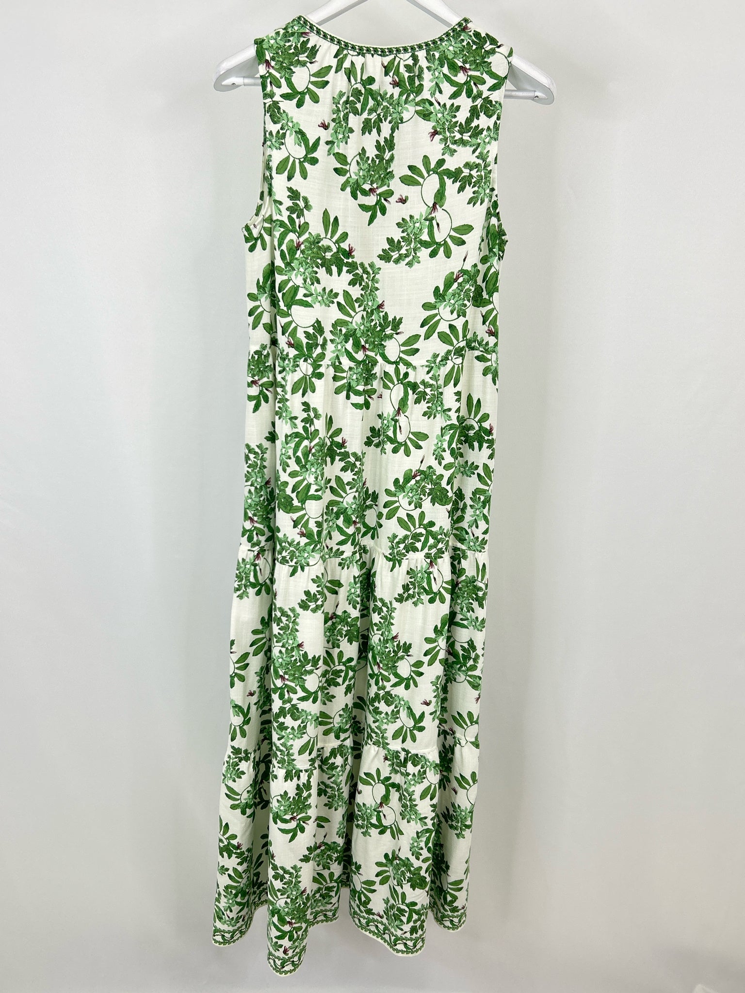 MAX STUDIO Size M WHITE & GREEN Women Dress