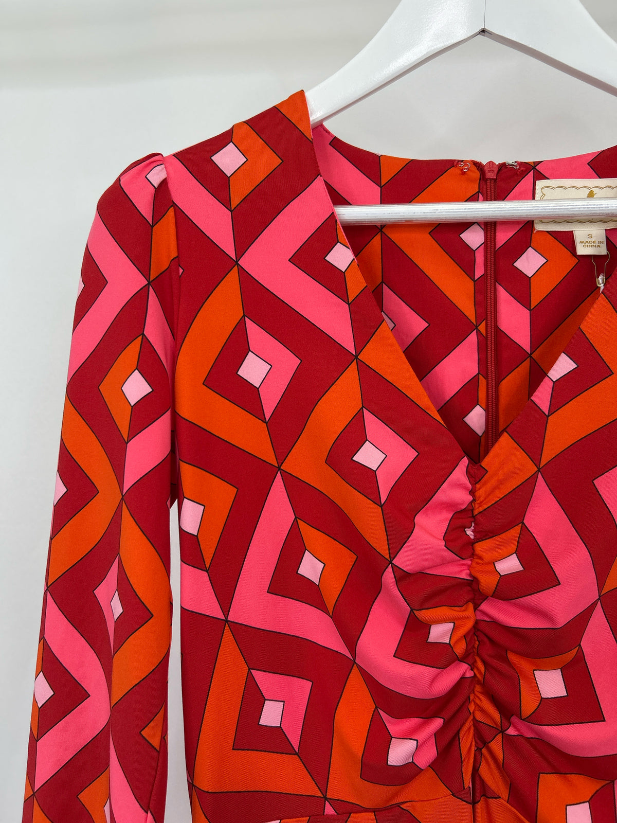 Flora Bea Size S ORANGE AND PINK Women Dress