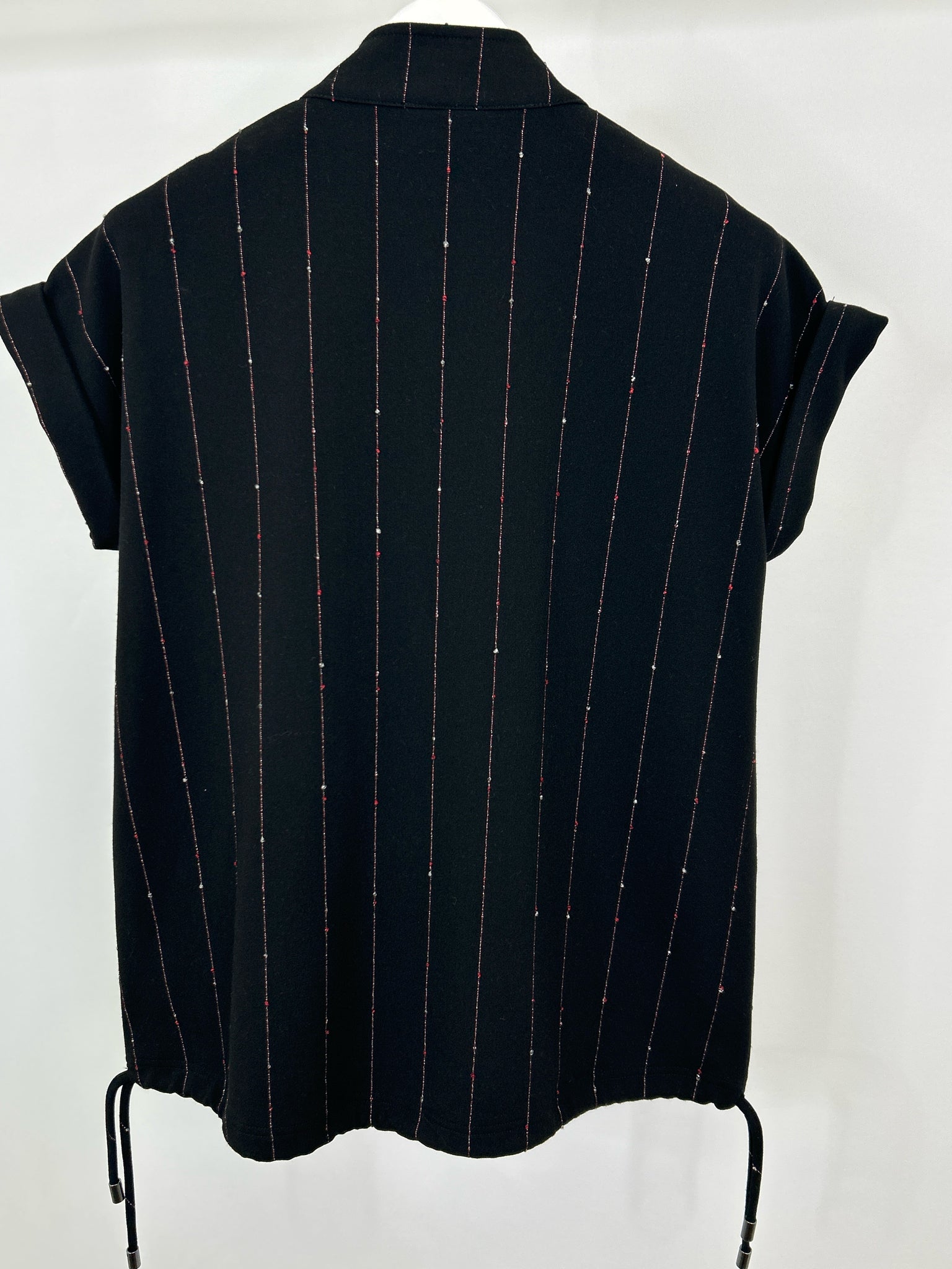 OLIVIA BY HABITAT CLOTHES Size S black striped Women Vest