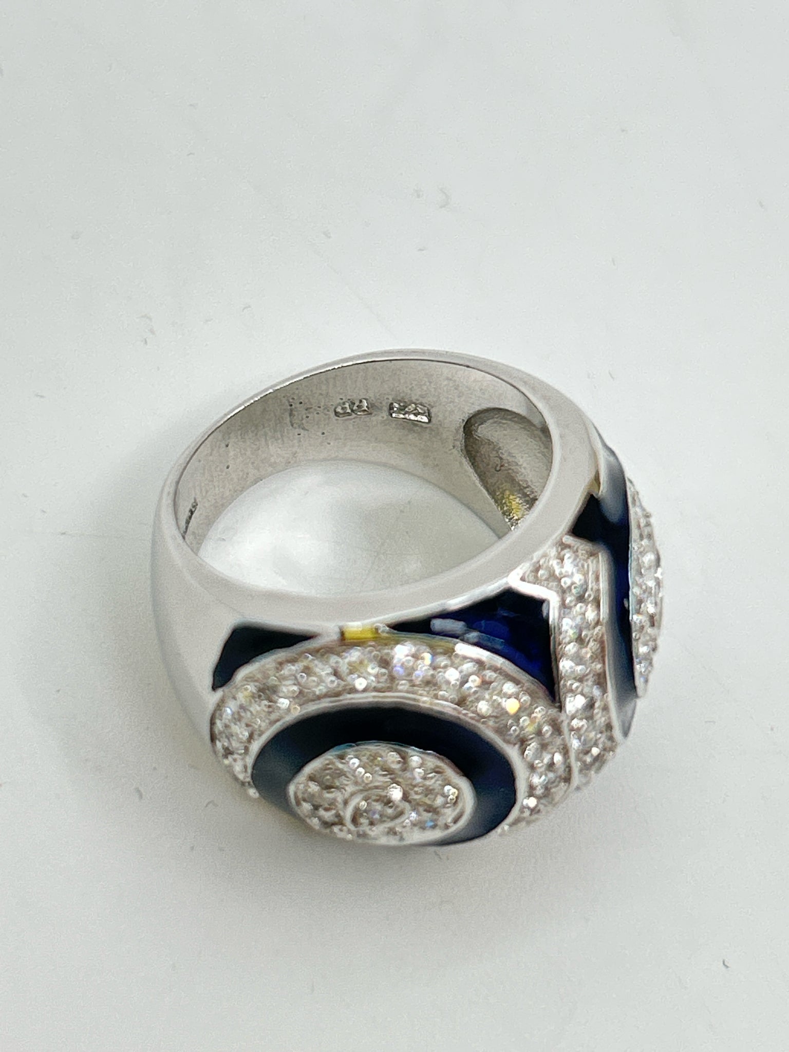 Black & Silver Size 7 Ring