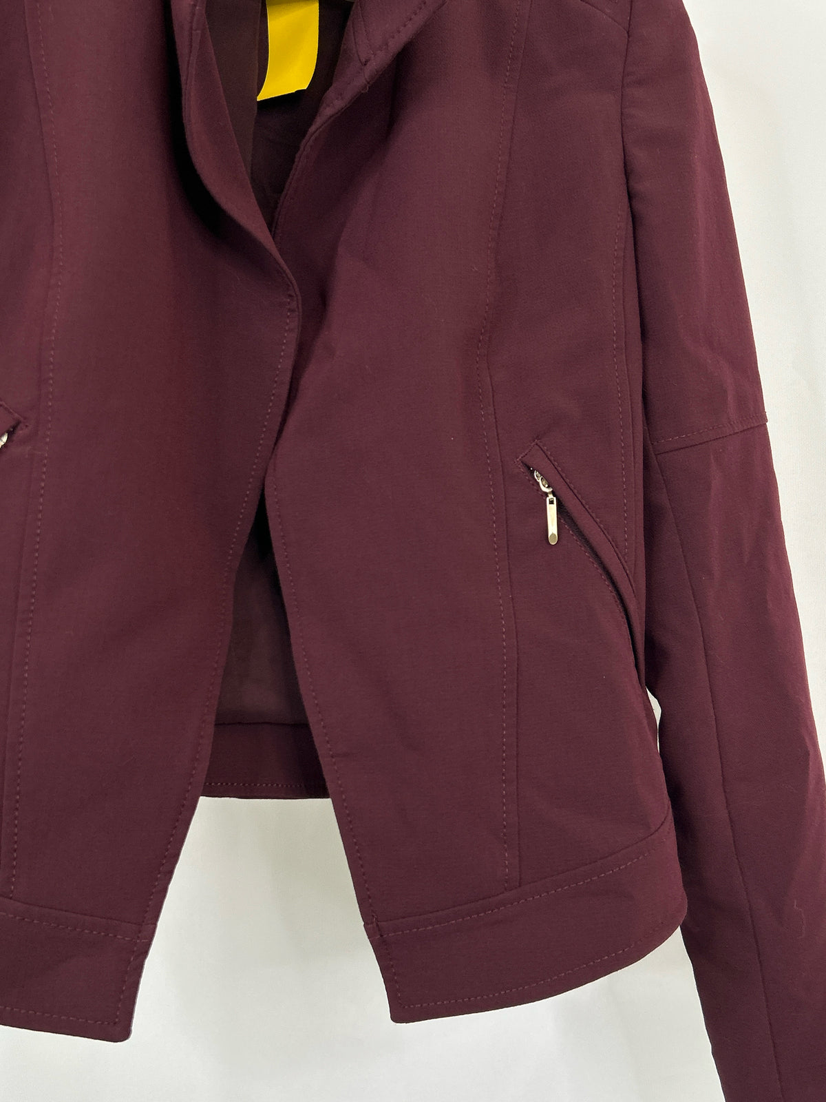 White House Black Market Size 6 Burgundy Women Blazer