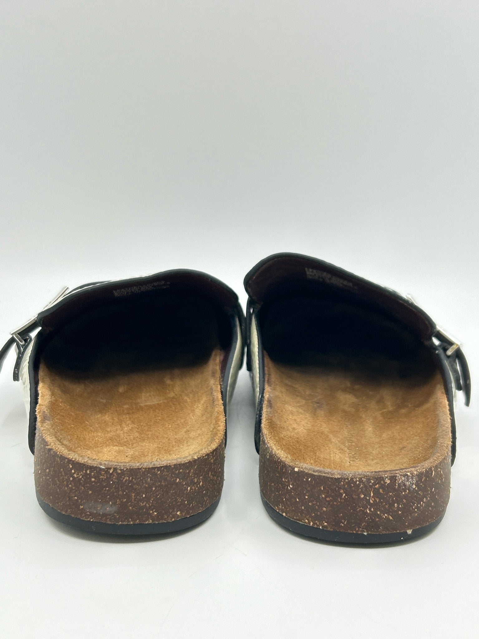 TORY BURCH Size 8M Black Print Women Flats